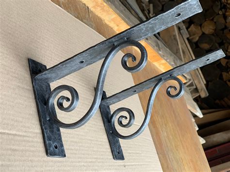 hand forged metal corbels